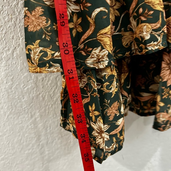 Green floral mini dress - Picture 5 of 8